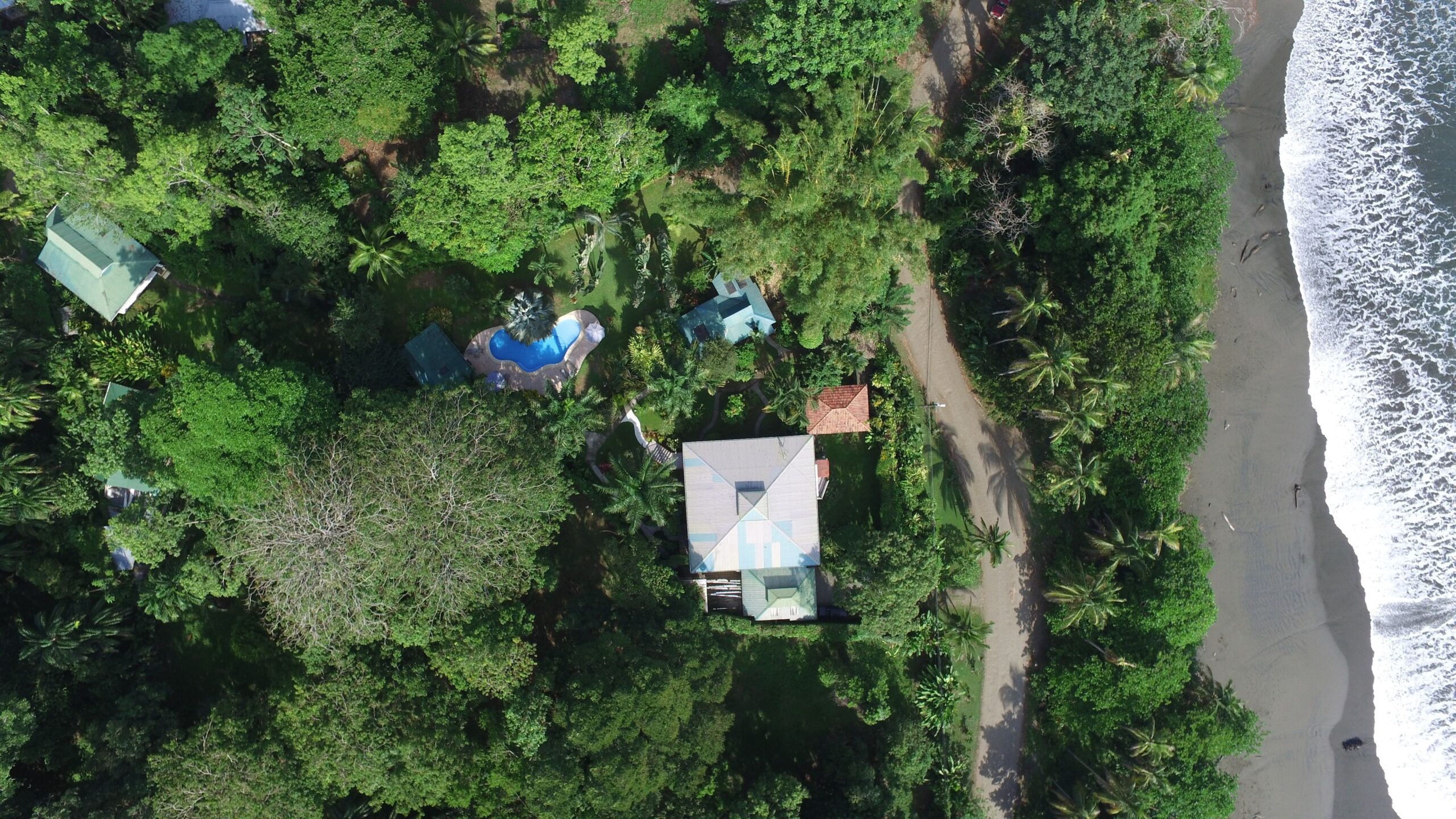 Playa Negra Guesthouse aerial