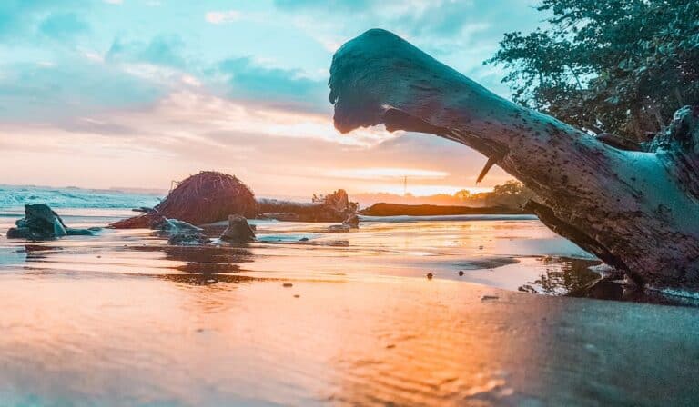 sun rise in costa rica in Cahuita