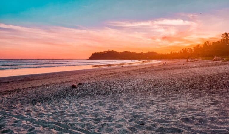 costa rica in april sunset