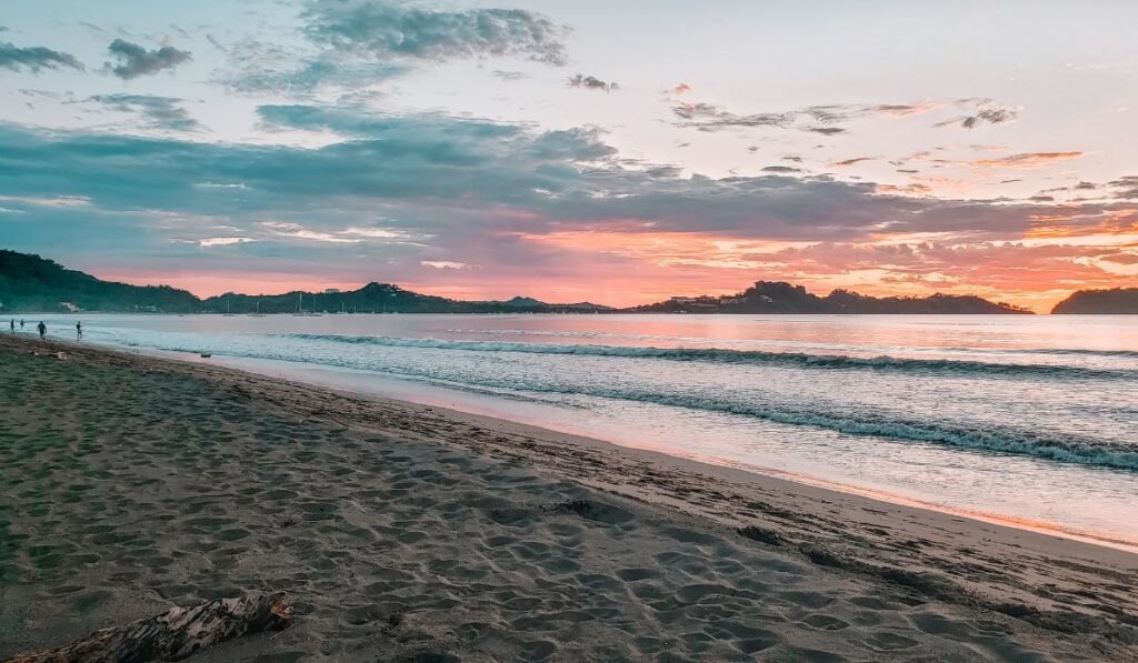 playa potrero sunset