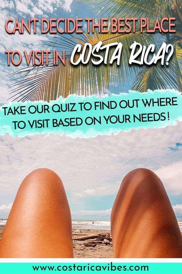 There are so many amazing places in Costa Rica that it can be difficult to choose the best spots based on what you want to see.  Take our quiz to determine the best Costa Rica destination for you #CostaRica #PuraVida #traveltips
