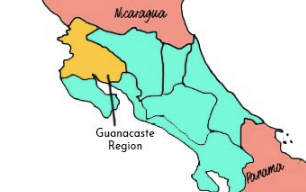 guanacaste map
