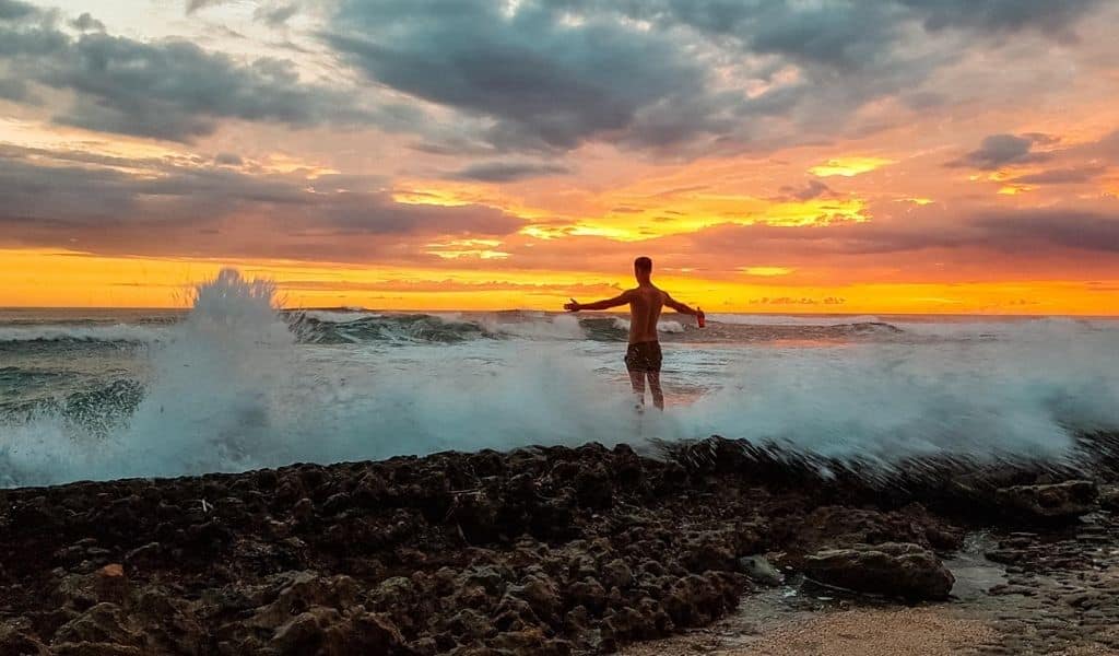 costa rica sunset view