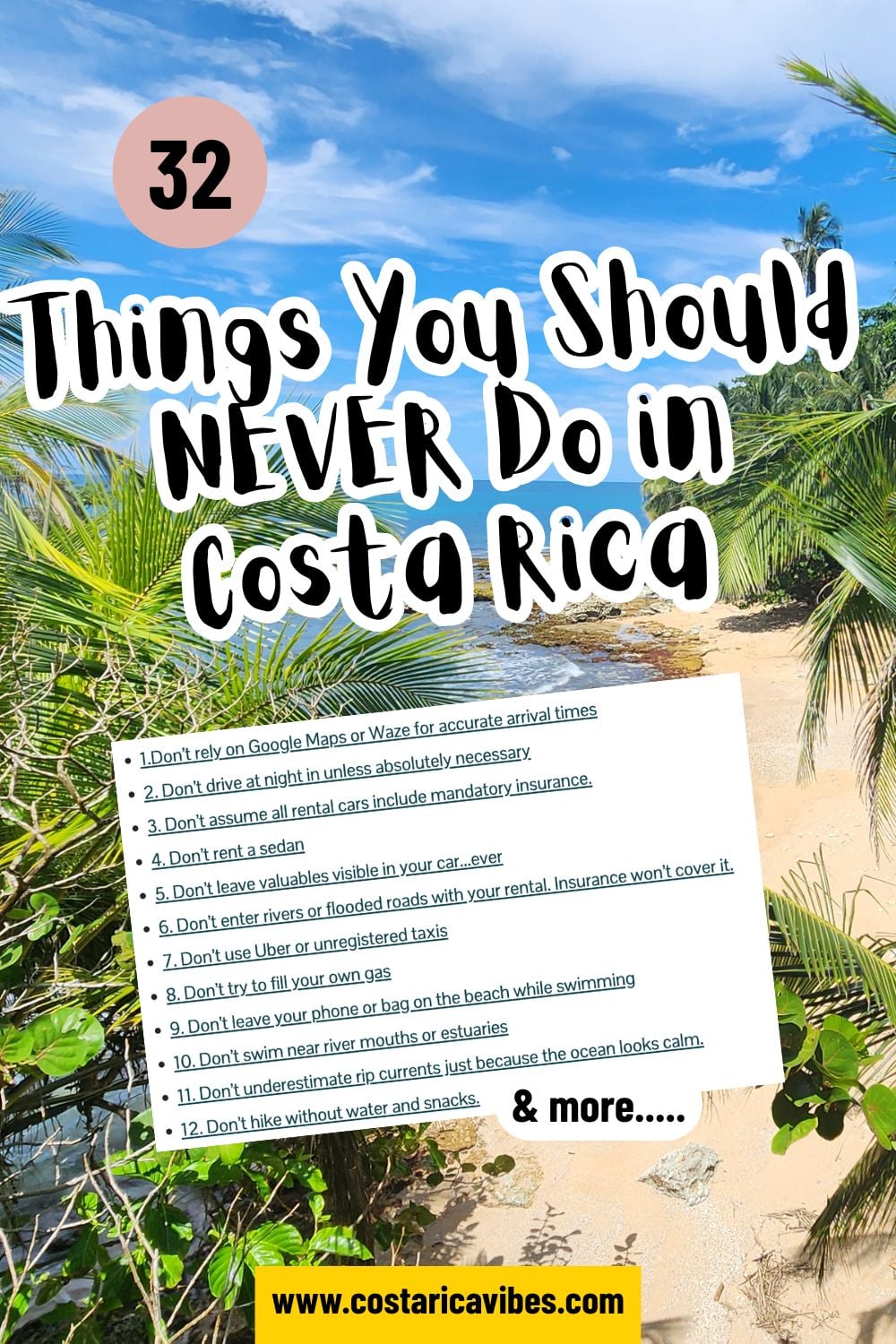 32 Things Not to Do in Costa Rica (and What to Do Instead)