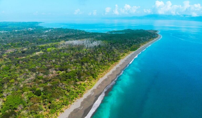 costa rica osa peninsula drone view