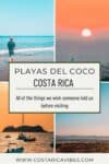 playas del coco pinterest graphic