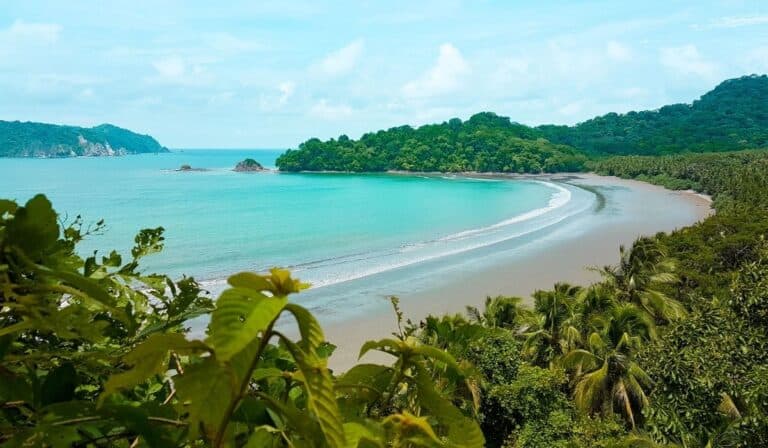 curu wildlife refuge beach view