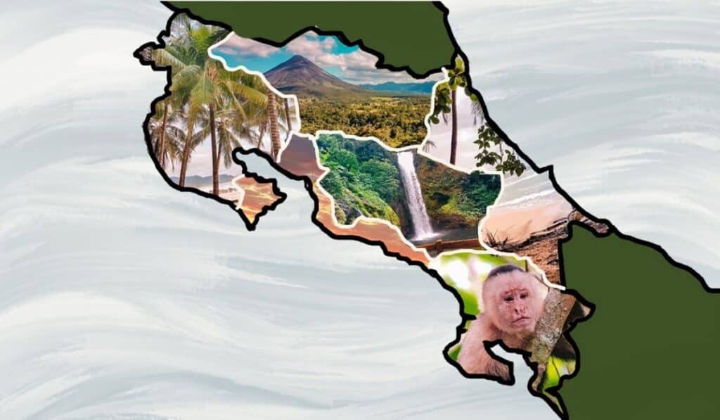 Costa rica vibes map
