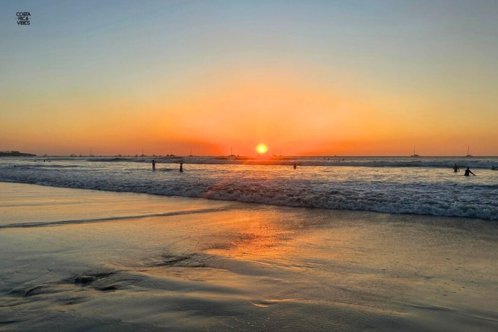tamarindo beach sunset