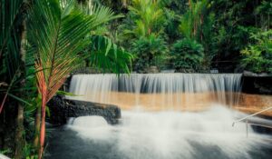 waterfall at tabacon resort