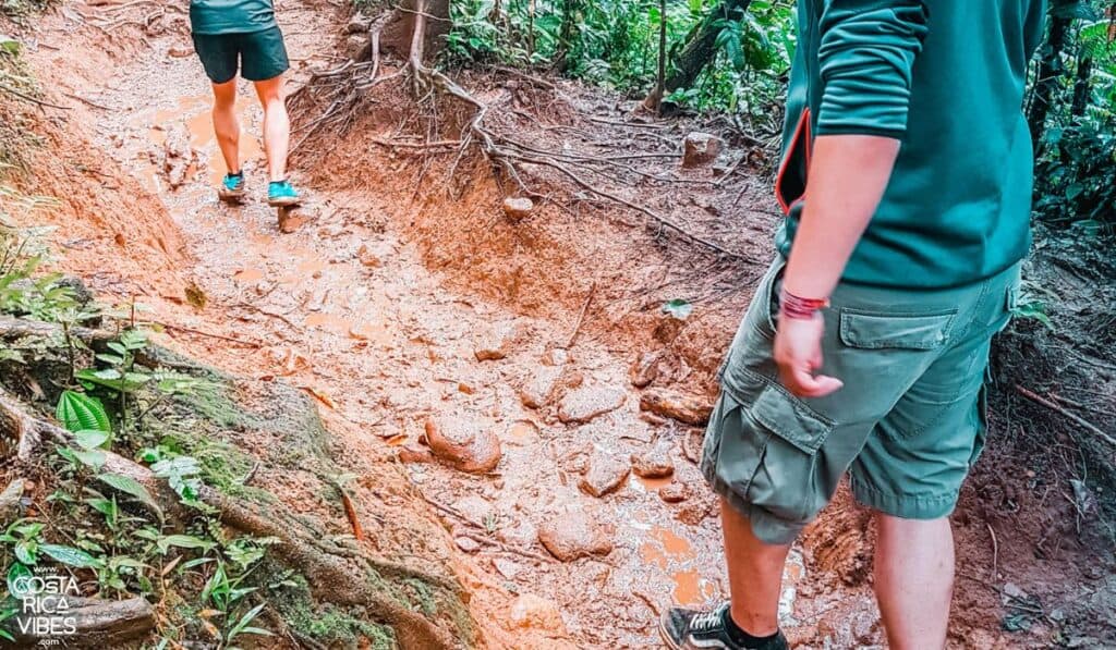 rio celeste muddy trail