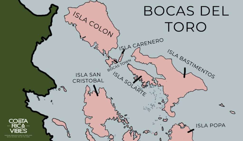 bocas del toro map