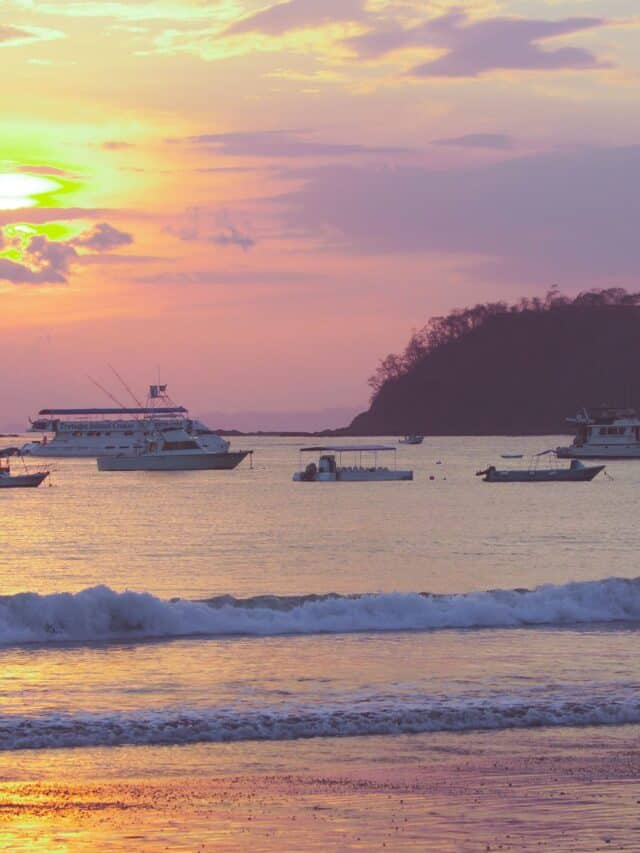 herradura bay at sunset