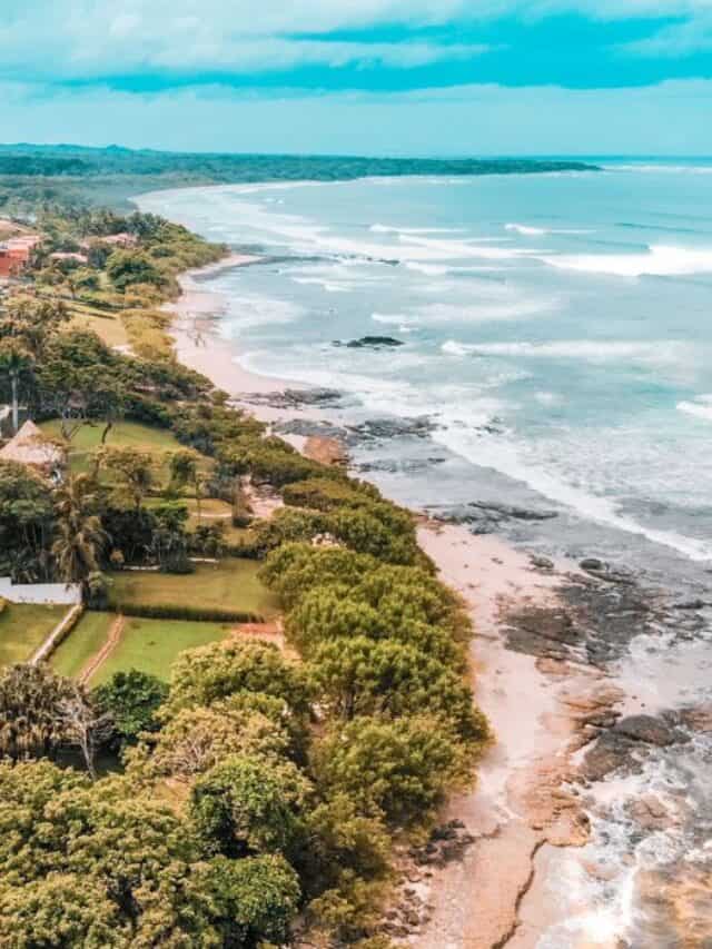 playa langosta aerial view costa rica