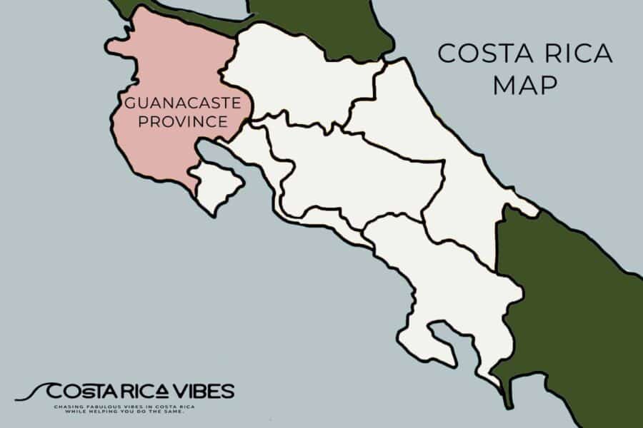 guanacaste map