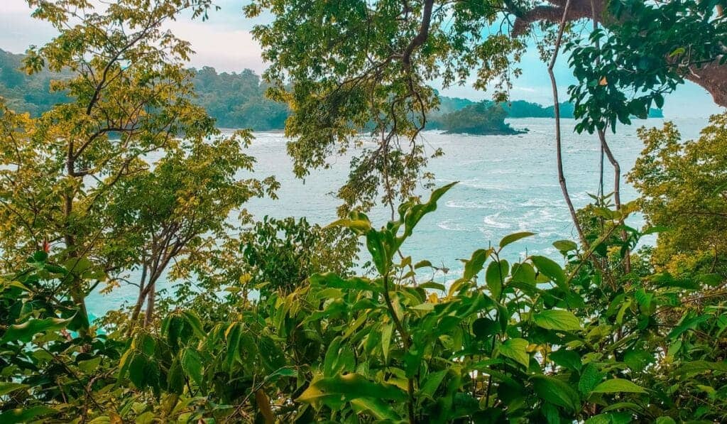 Manuel Antonio Beach view in Costa Rica