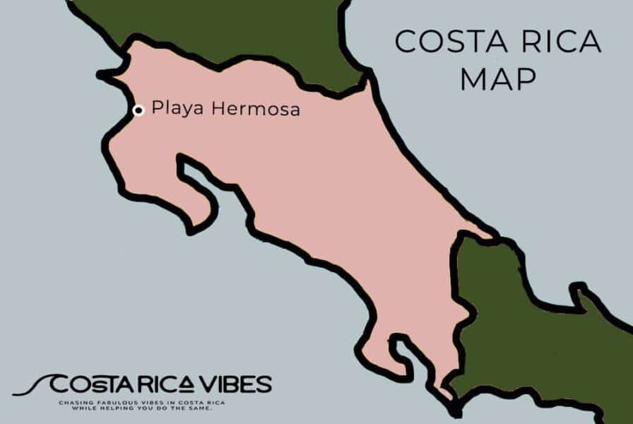 playa hermosa map