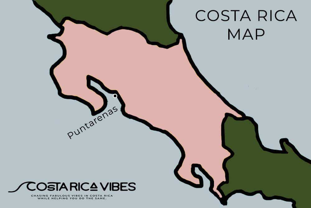 puntarenas map